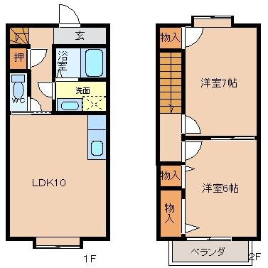 三重県四日市市智積町 桜駅 2LDK 一戸建て 賃貸物件詳細