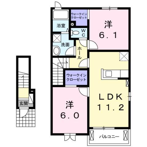 宮城県遠田郡美里町青生字惣四郎 小牛田駅 2LDK アパート 賃貸物件詳細