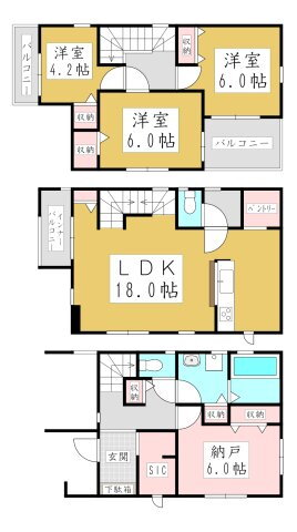 埼玉県川口市上青木２ 鳩ヶ谷駅 3SLDK 一戸建て 賃貸物件詳細