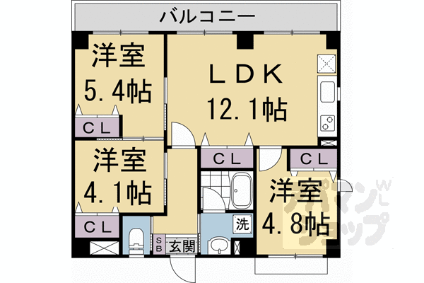 京都府京都市下京区住吉町 京都駅 3LDK マンション 賃貸物件詳細