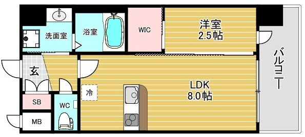 セレニテ南堀江エクラ 6階 1LDK 賃貸物件詳細