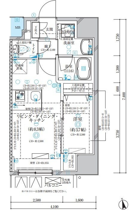 ディアレイシャス名古屋浄心 8階 1LDK 賃貸物件詳細