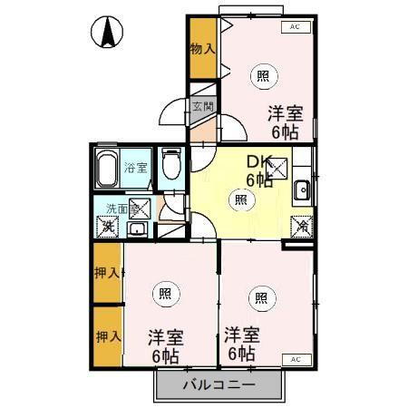 福井県あわら市大溝２ 芦原温泉駅 3DK アパート 賃貸物件詳細