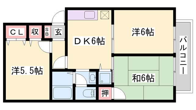 兵庫県加古川市加古川町河原 加古川駅 3DK アパート 賃貸物件詳細