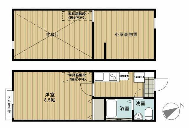 神奈川県相模原市中央区千代田１ 上溝駅 1K アパート 賃貸物件詳細