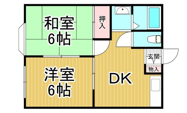 兵庫県尼崎市大庄西町１ 武庫川駅 2DK マンション 賃貸物件詳細