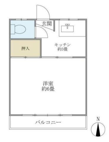 青晴荘 1階 1K 賃貸物件詳細