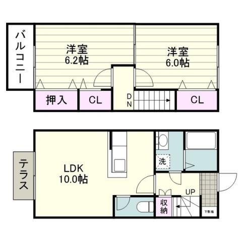 鹿児島県鹿児島市広木３ 2LDK アパート 賃貸物件詳細