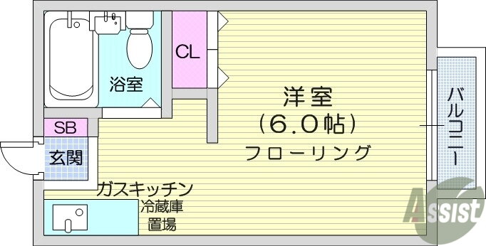 宮城県仙台市青葉区八幡２ 川内駅 ワンルーム アパート 賃貸物件詳細