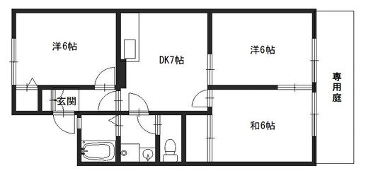 コスモスコート 1階 2LDK 賃貸物件詳細