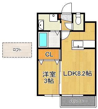 福岡県北九州市小倉北区日明３ 小倉駅 1LDK アパート 賃貸物件詳細