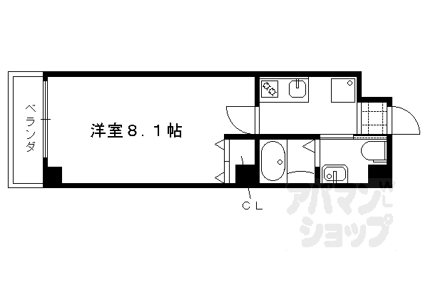 京都府京都市北区紫野上築山町 北大路駅 1K マンション 賃貸物件詳細