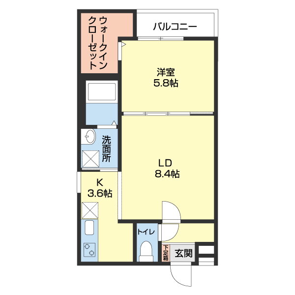 和歌山県和歌山市美園町２ 和歌山駅 1LDK アパート 賃貸物件詳細