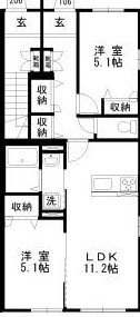 岡山県岡山市中区雄町 東岡山駅 2LDK アパート 賃貸物件詳細