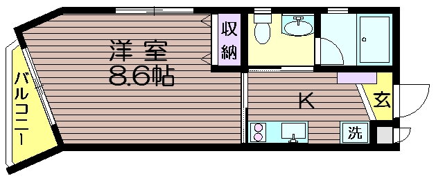 グラティア南烏山ＥＡＳＴ 2階 1K 賃貸物件詳細