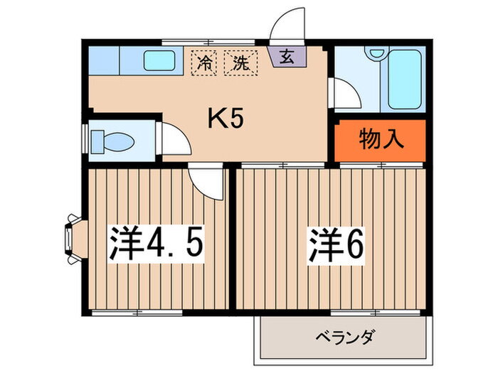 神奈川県横浜市青葉区みたけ台 青葉台駅 2K アパート 賃貸物件詳細