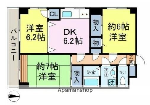 東京都江戸川区大杉５ 新小岩駅 3DK マンション 賃貸物件詳細