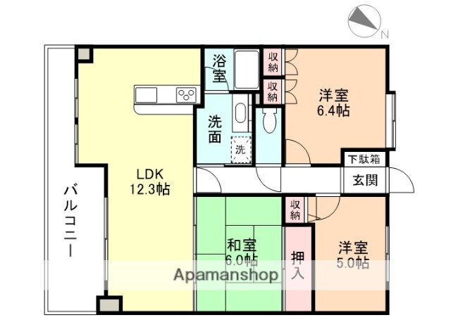 富山県富山市鵯島 トヨタＧスクエア五福駅 3LDK マンション 賃貸物件詳細