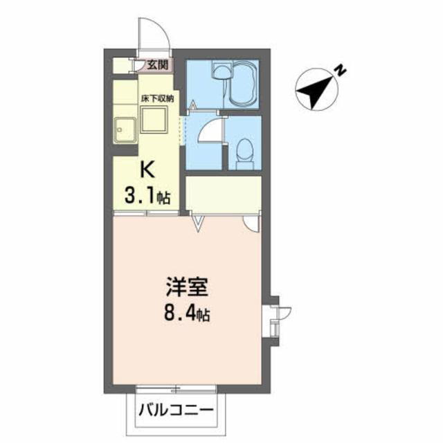 宮城県仙台市泉区みずほ台 1K アパート 賃貸物件詳細