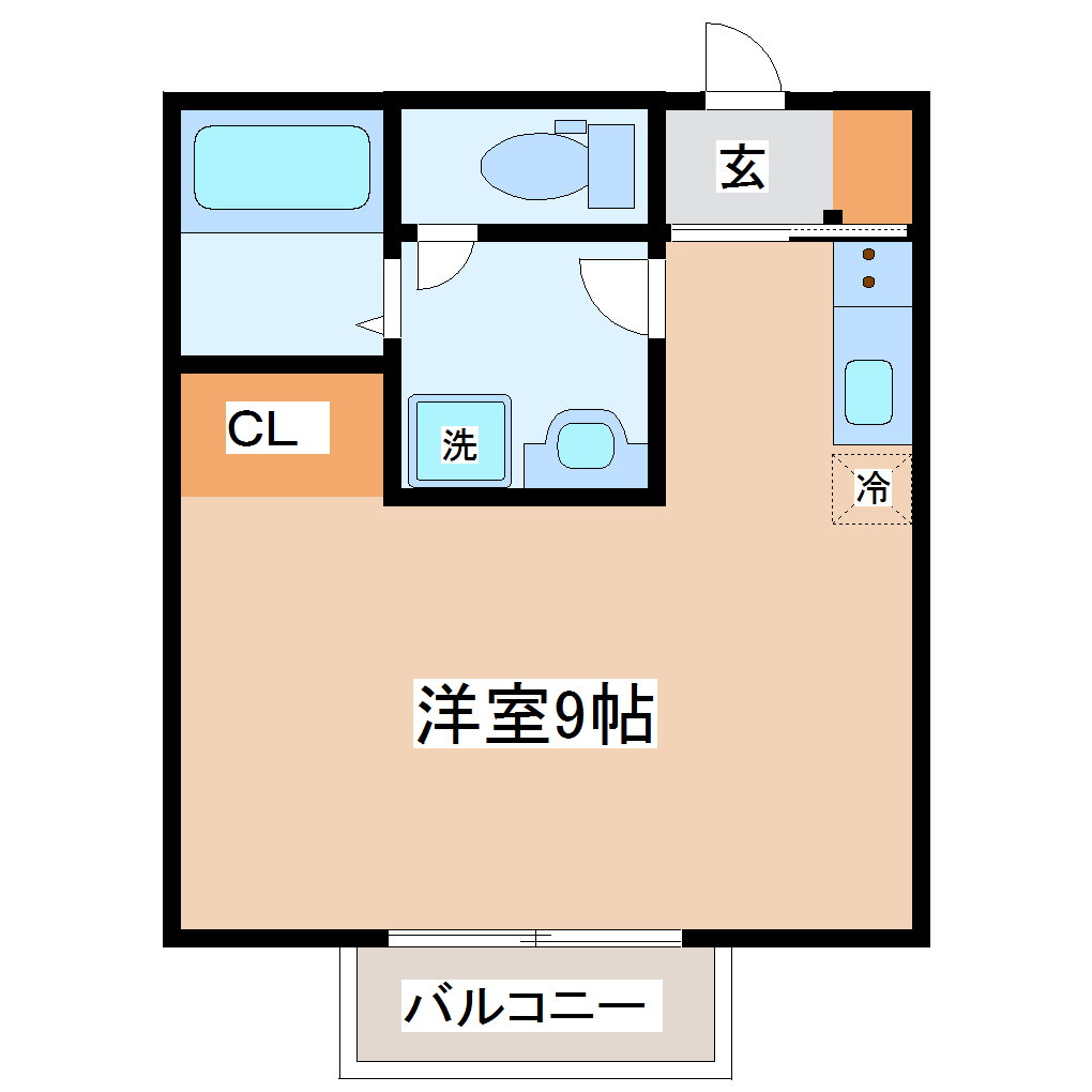 ライトフィールド 2階 ワンルーム 賃貸物件詳細