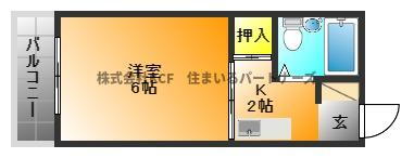 福岡県久留米市上津町 南久留米駅 1K マンション 賃貸物件詳細