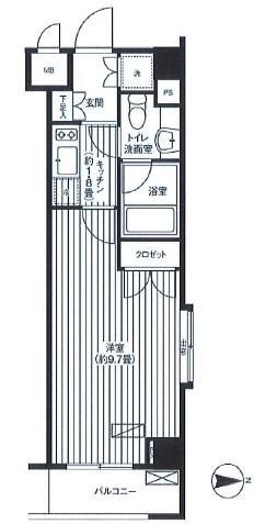グランハイツ東新宿 5階 1K 賃貸物件詳細