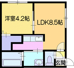 北海道札幌市厚別区厚別中央三条２ ひばりが丘駅 1LDK マンション 賃貸物件詳細