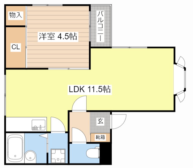 滋賀県長浜市十里町 長浜駅 1LDK アパート 賃貸物件詳細