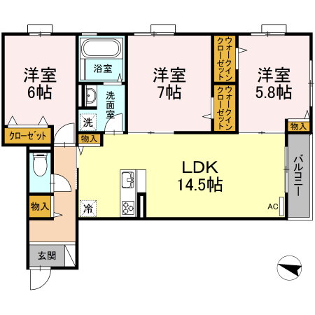 東京都大田区大森東３ 大森町駅 3LDK アパート 賃貸物件詳細
