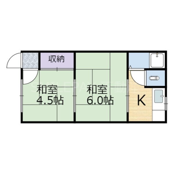 兵庫県神戸市垂水区城が山２ 滝の茶屋駅 2K アパート 賃貸物件詳細