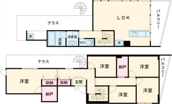 キリークＢＯＸ 4階 5SLDK 賃貸物件詳細