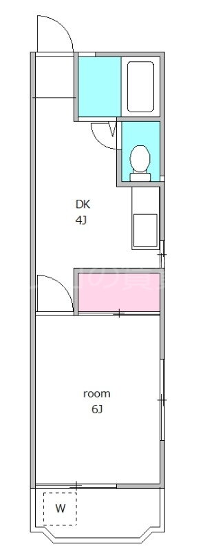 ブルーベリーヒル 2階 1DK 賃貸物件詳細