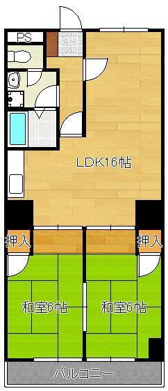 福岡県中間市長津２ 中間駅 2LDK マンション 賃貸物件詳細