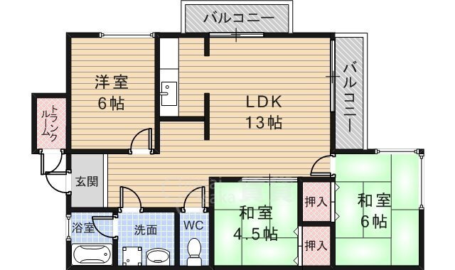 大阪府箕面市箕面７ 箕面駅 3LDK マンション 賃貸物件詳細