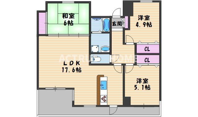 大阪府大阪市阿倍野区阿倍野筋４ 阿倍野駅 3LDK マンション 賃貸物件詳細