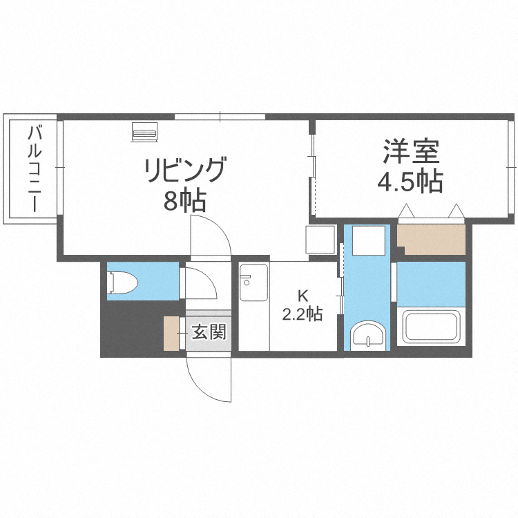 北海道札幌市西区琴似一条６ 琴似駅 1LDK マンション 賃貸物件詳細