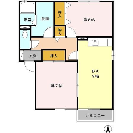 栃木県小山市犬塚５ 小山駅 2DK アパート 賃貸物件詳細