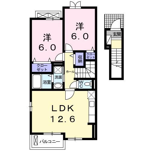 神奈川県川崎市高津区千年 武蔵新城駅 2LDK アパート 賃貸物件詳細