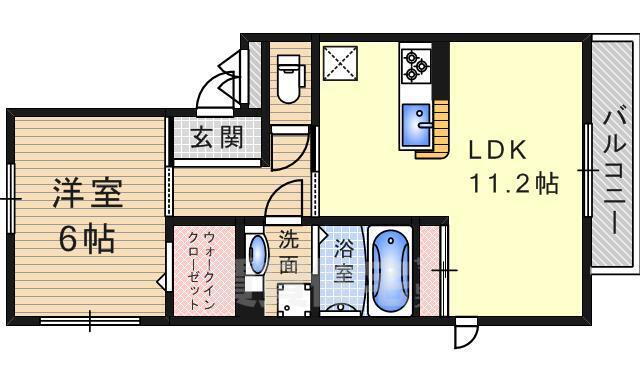 兵庫県伊丹市北河原２ 伊丹駅 1LDK アパート 賃貸物件詳細