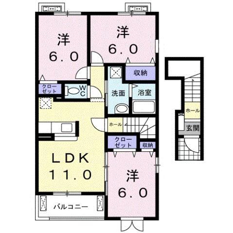 埼玉県入間市大字新光 仏子駅 3LDK アパート 賃貸物件詳細