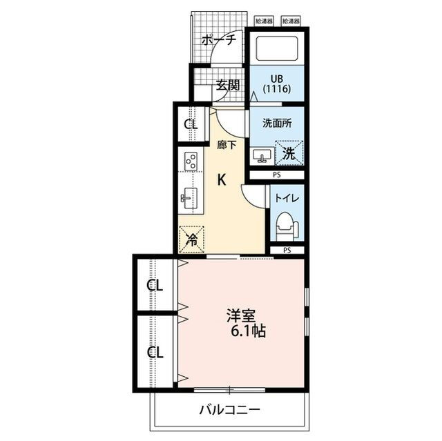 Ａｍｏｕｒ　Ｓｏｒａ 1階 1K 賃貸物件詳細