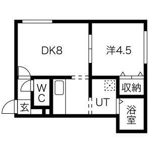 北海道札幌市中央区南八条西９ 山鼻９条駅 1DK アパート 賃貸物件詳細