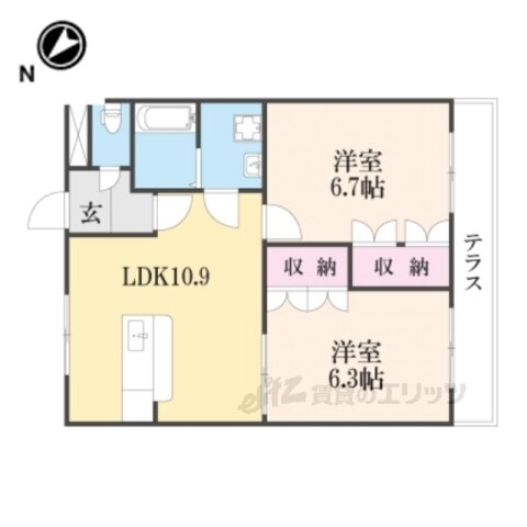 滋賀県長浜市勝町 田村駅 2LDK アパート 賃貸物件詳細