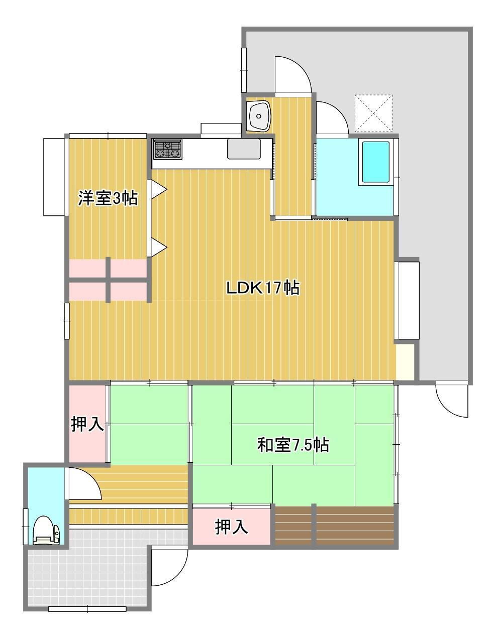 山口県下関市豊浦町大字小串 小串駅 2LDK 一戸建て 賃貸物件詳細