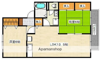 広島県広島市安佐南区祇園３ 下祇園駅 2LDK アパート 賃貸物件詳細