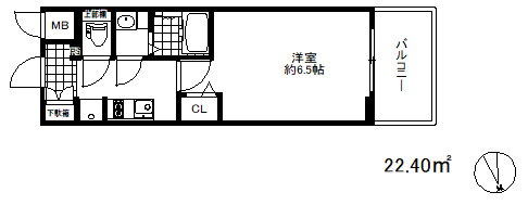 兵庫県神戸市兵庫区西出町２ 神戸駅 1K マンション 賃貸物件詳細