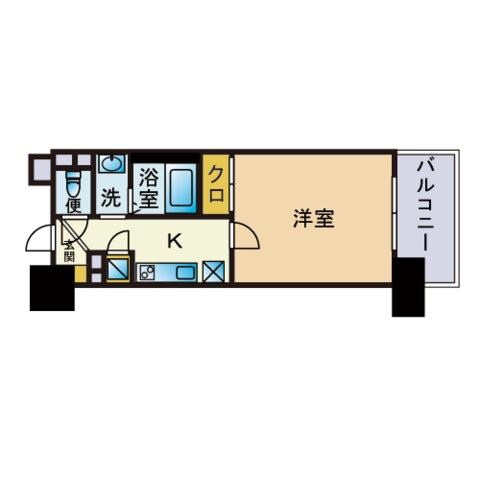 ｗｉｌｌＤｏ　中洲 7階 1K 賃貸物件詳細