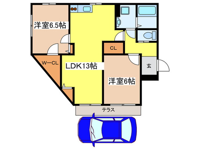 大阪府大阪市平野区長吉六反４ 長原駅 2LDK アパート 賃貸物件詳細
