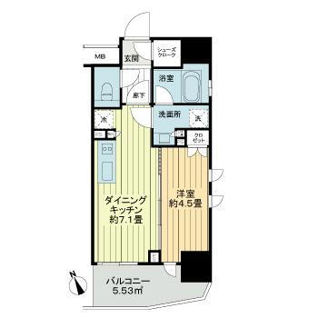 ライオンズ早稲田ミレス 9階 1DK 賃貸物件詳細