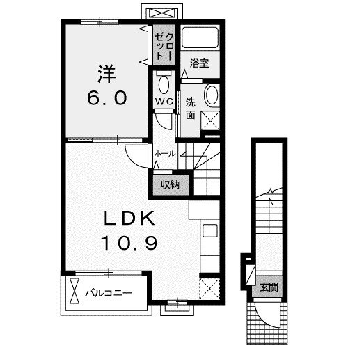 埼玉県深谷市宿根 深谷駅 1LDK アパート 賃貸物件詳細